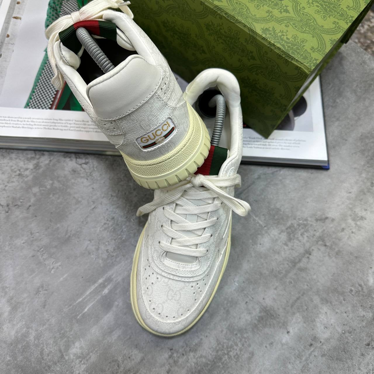 GUCI TRAINER WHITE|OFFWHITE