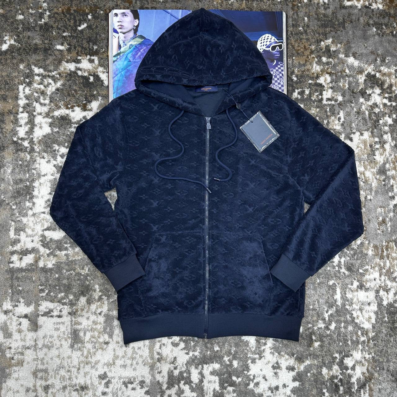 LOUS-VUITON ZIP HOODIE NAVY
