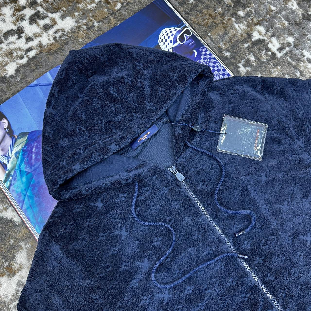 LOUS-VUITON ZIP HOODIE NAVY