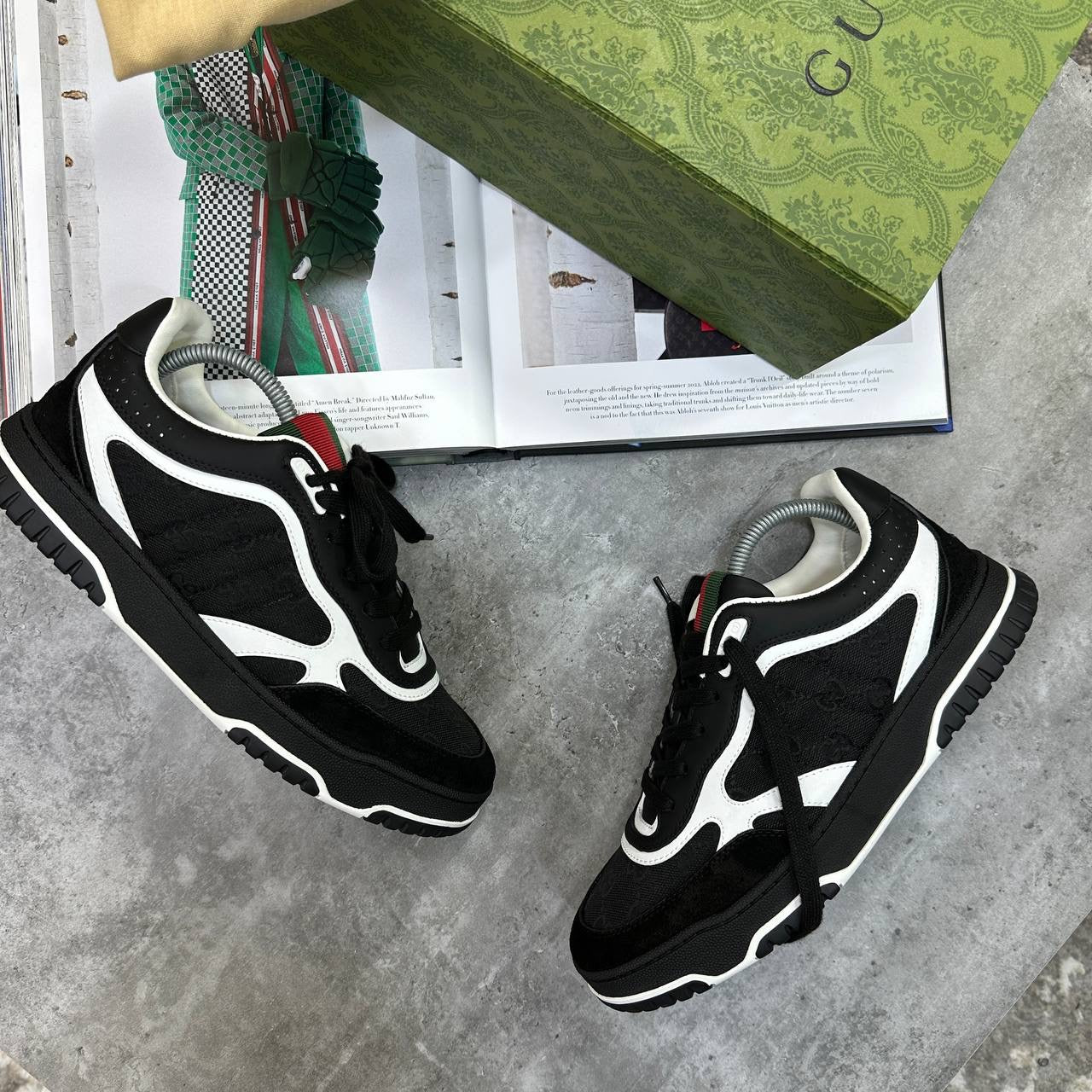 GUCI TRAINER WHITE|BLACK