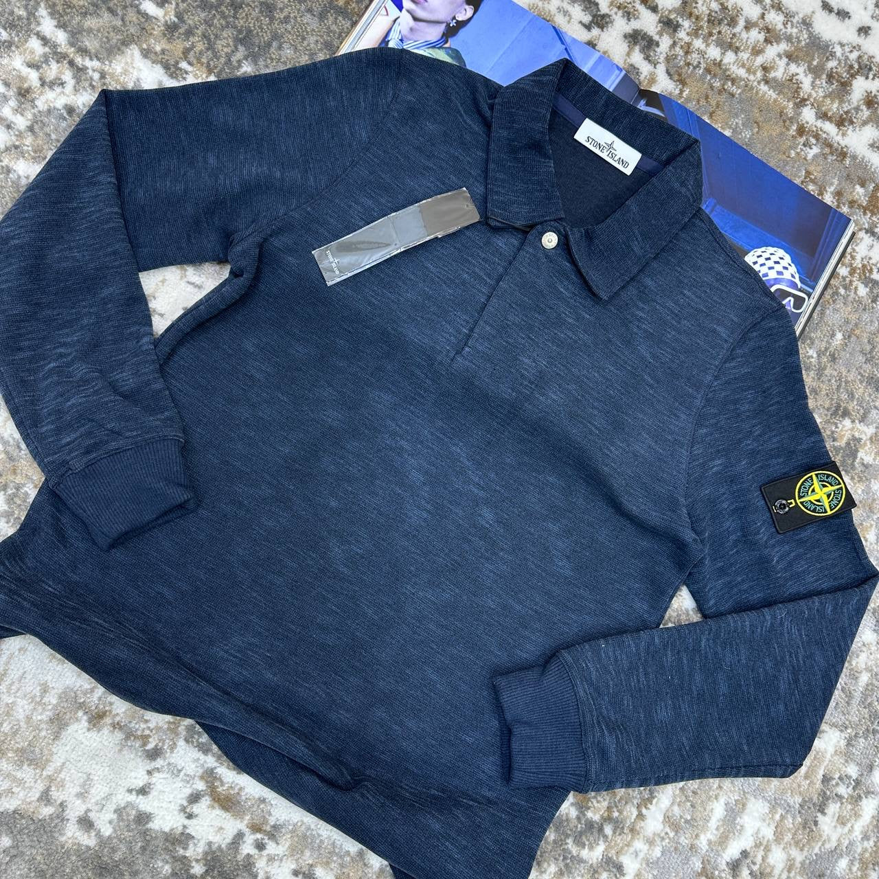 STNE ISLAND JUMPER NAVY
