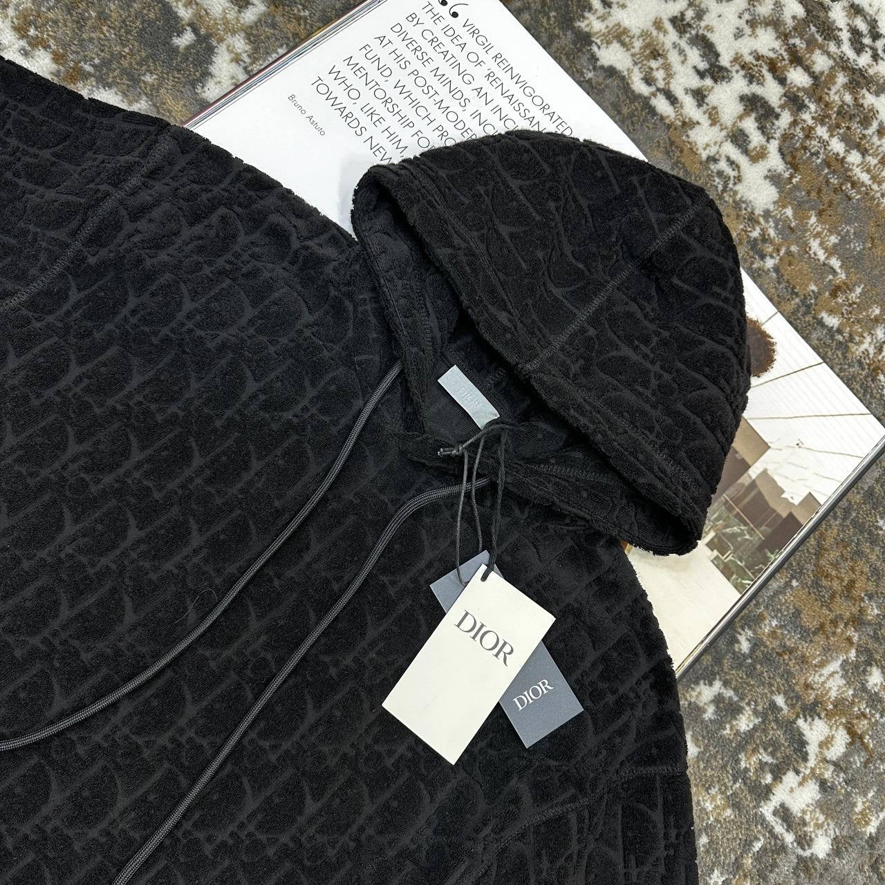 DOR ZIP HOODIE BLACK