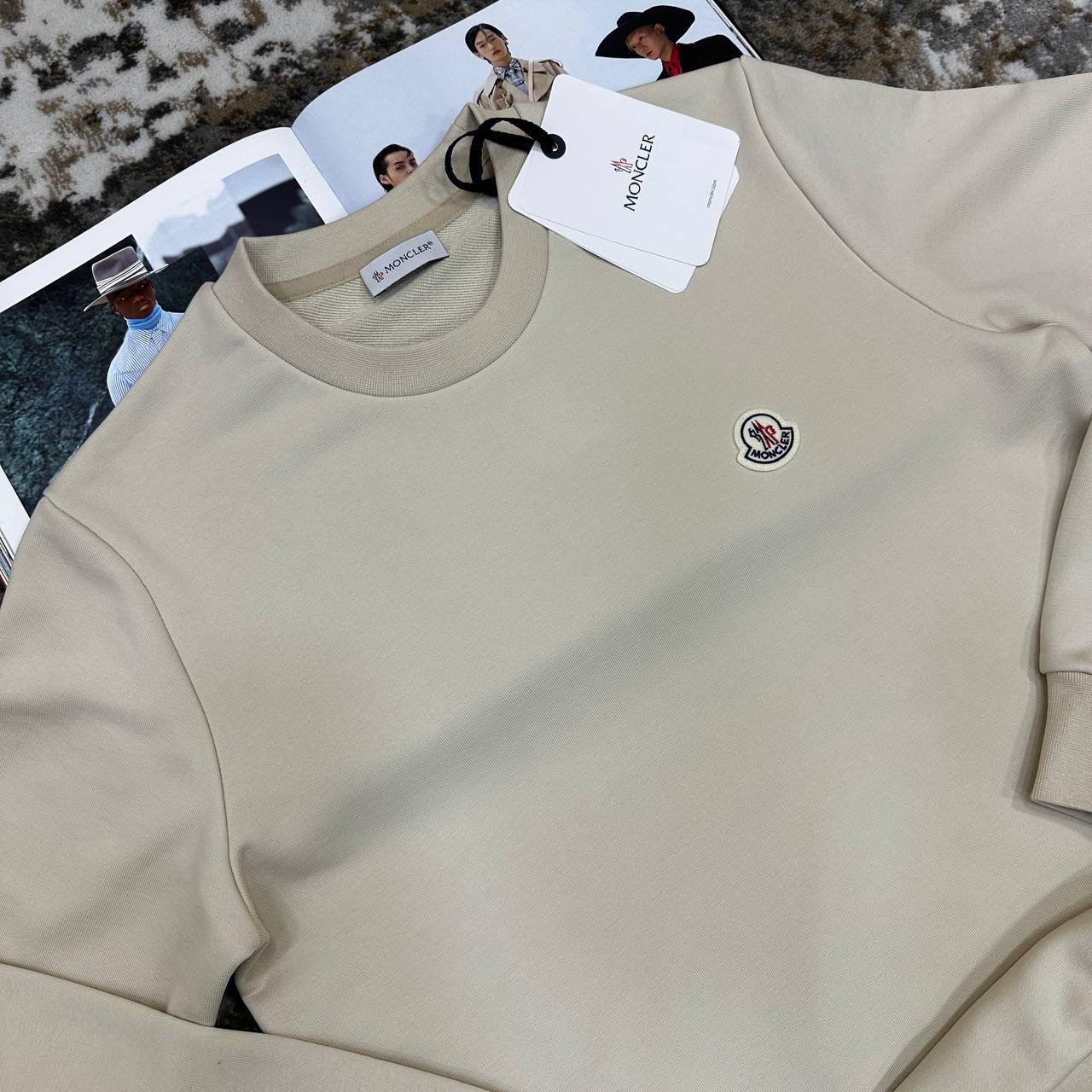 MNCLR JUMPER ROUND NECK BEIGE
