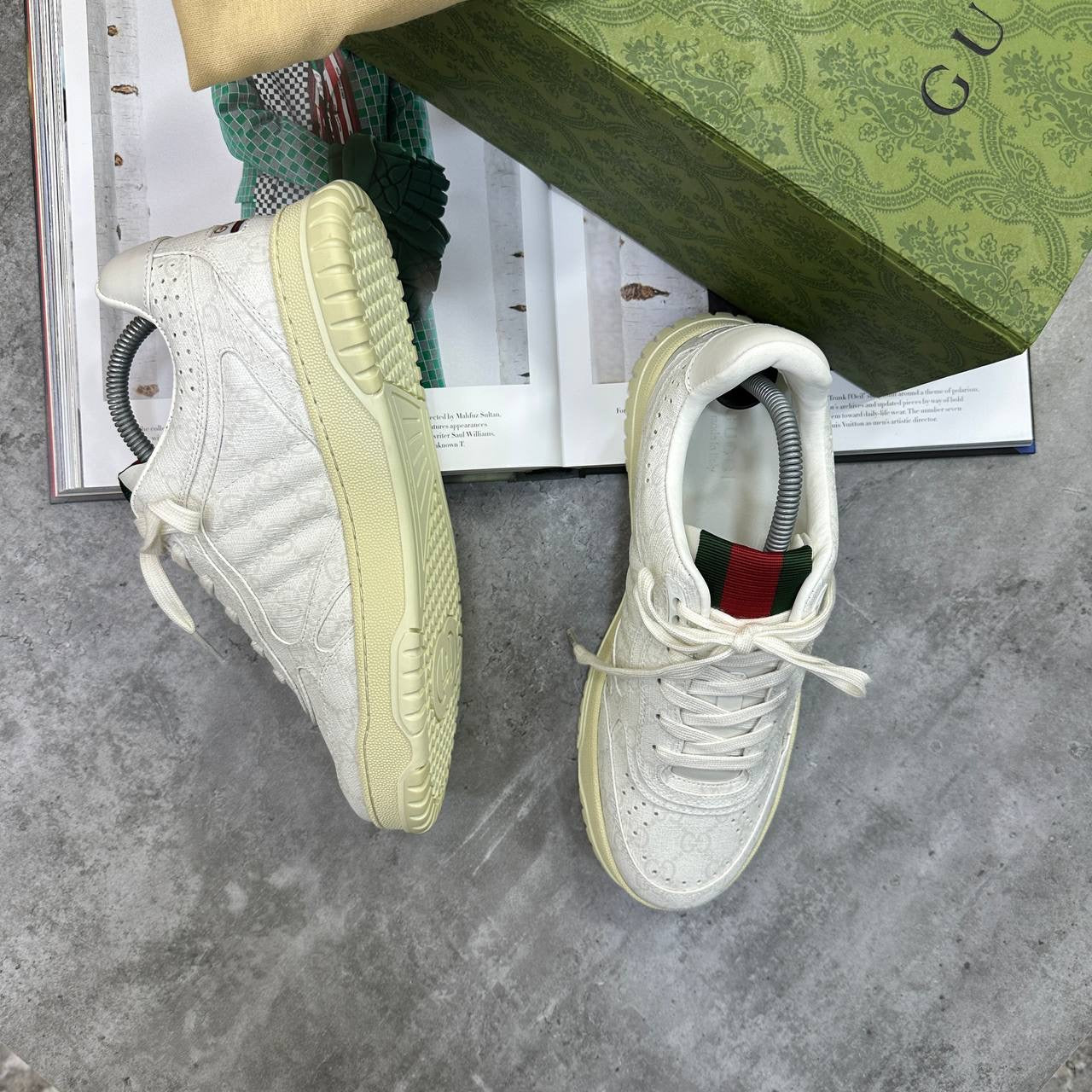 GUCI TRAINER WHITE|OFFWHITE