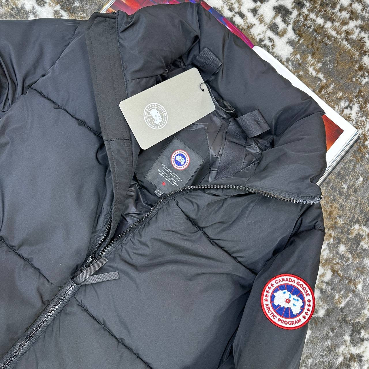 CANDA GOSE FULL PUFFER JACKET-BLACK