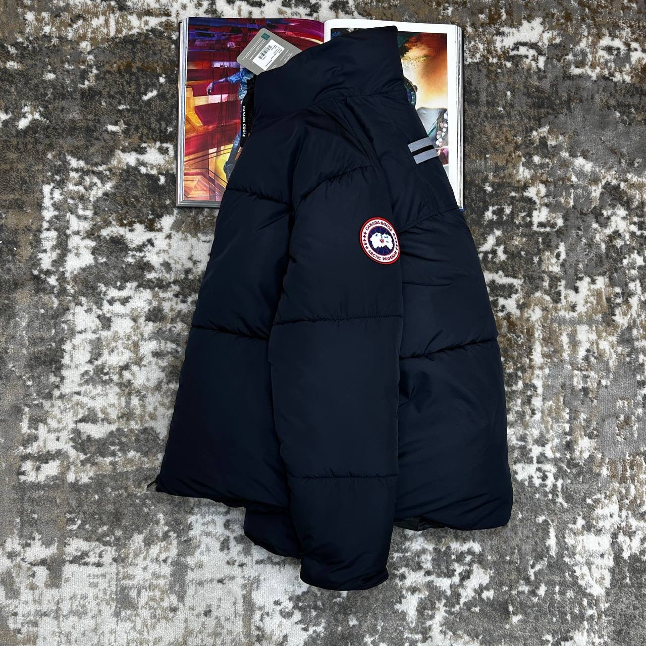 CANDA GOSE FULL PUFFER JACKET-NAVY