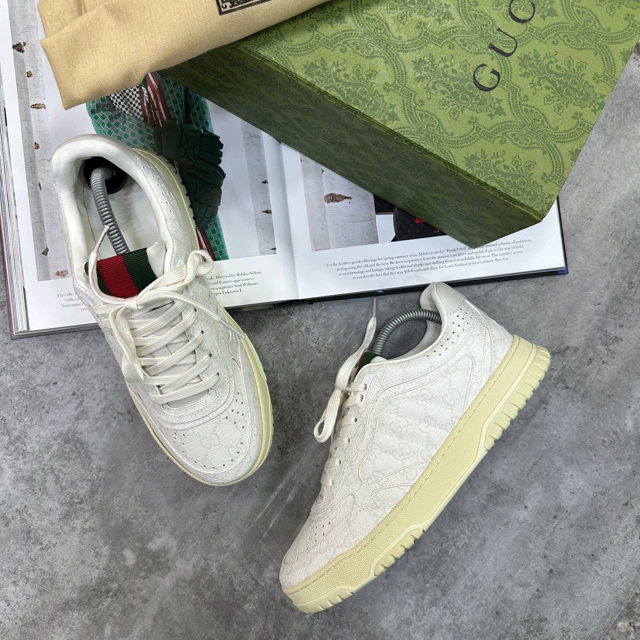 GUCI TRAINER WHITE|OFFWHITE
