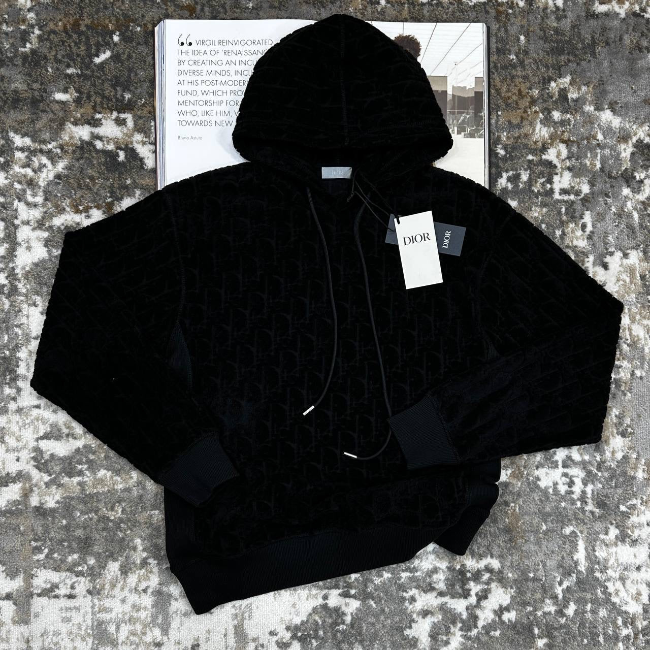 DOR ZIP HOODIE BLACK