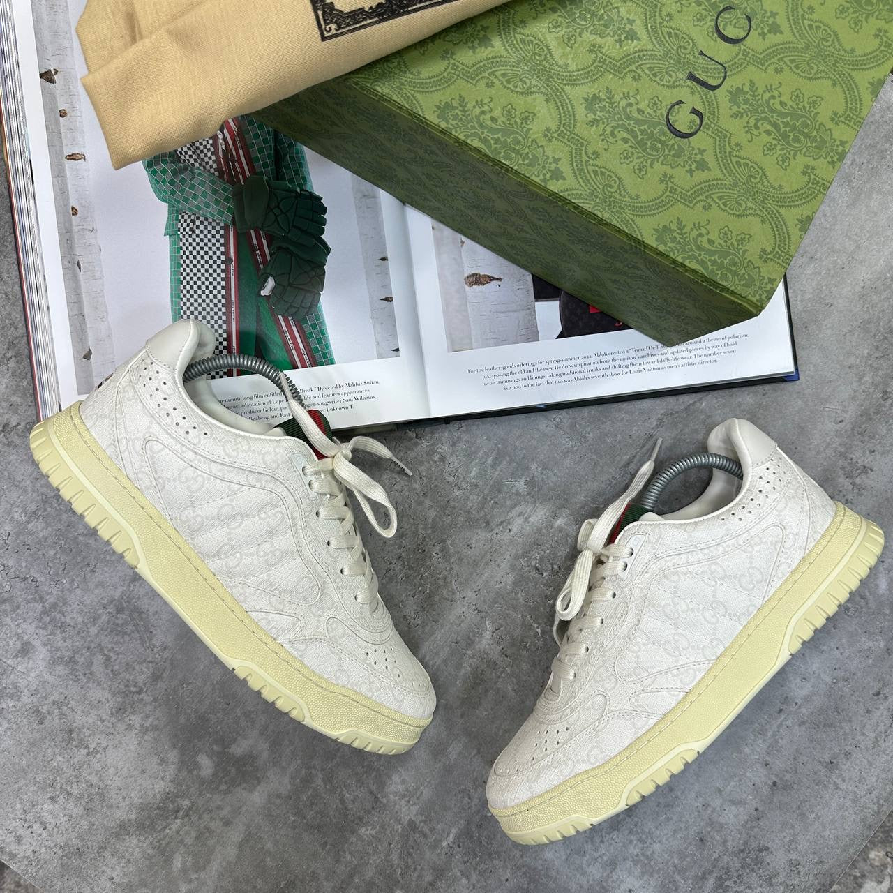 GUCI TRAINER WHITE|OFFWHITE