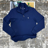RLPH LAUREN HALF ZIP JUMPER DARK BLUE