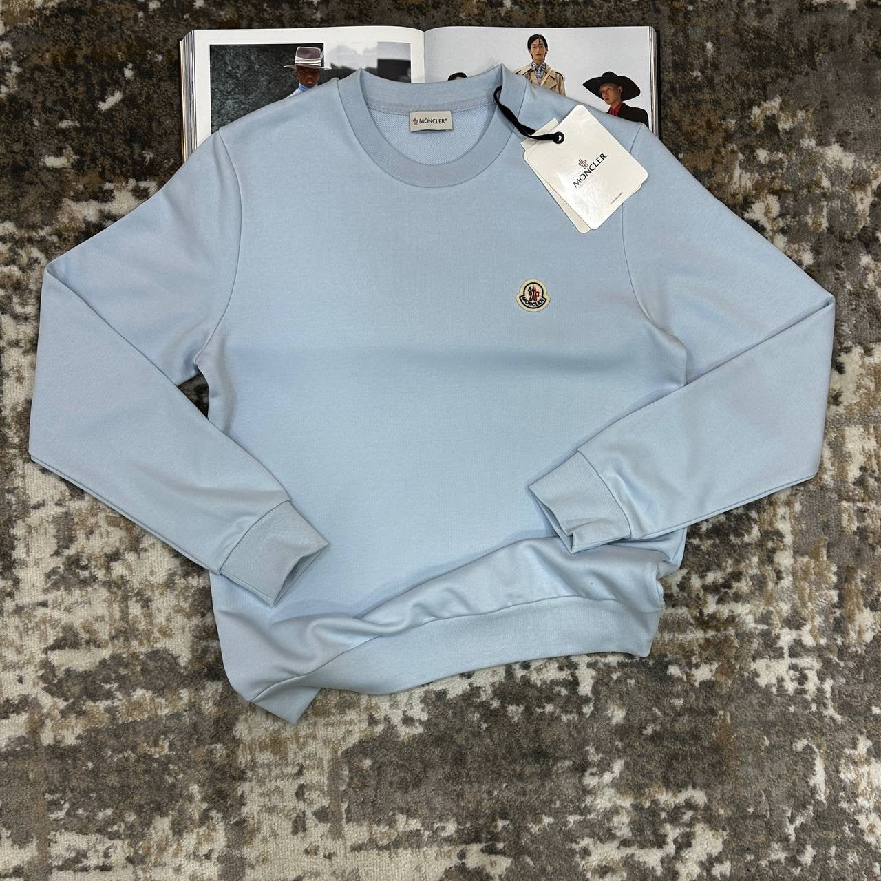 MNCLR JUMPER ROUND NECK LIGHT BLUE