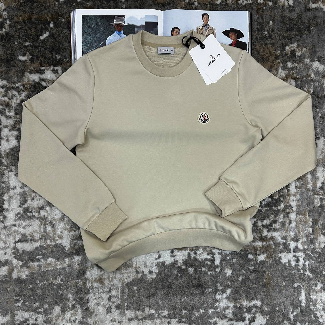 MNCLR JUMPER ROUND NECK BEIGE