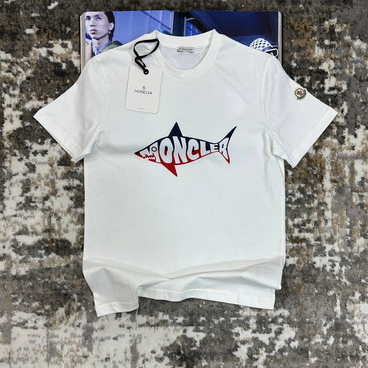 MNCLER TSHIRT-WHITE