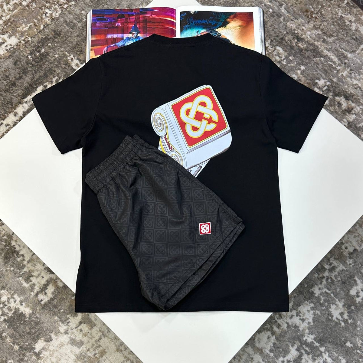 C.B SHORT SET ALL BLACK