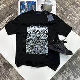 L.V FRONT BIG LOGO TSHIRT-BLACK