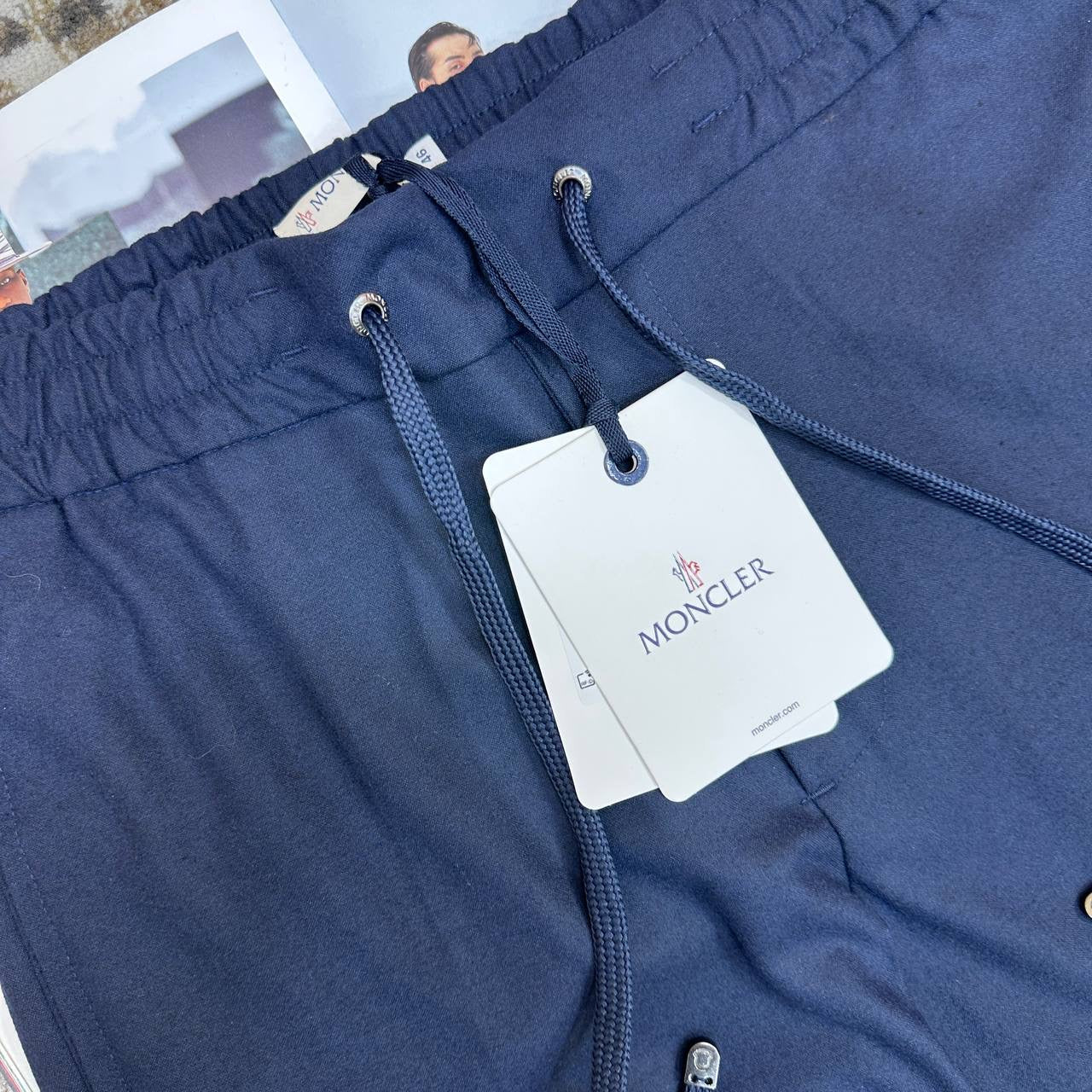 MNCLR PANTS WITH BACK POCKETS NAVY