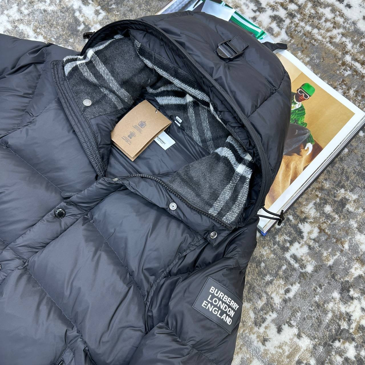 BURBERY LONDON FULL PUFFER JACKET-BLACK