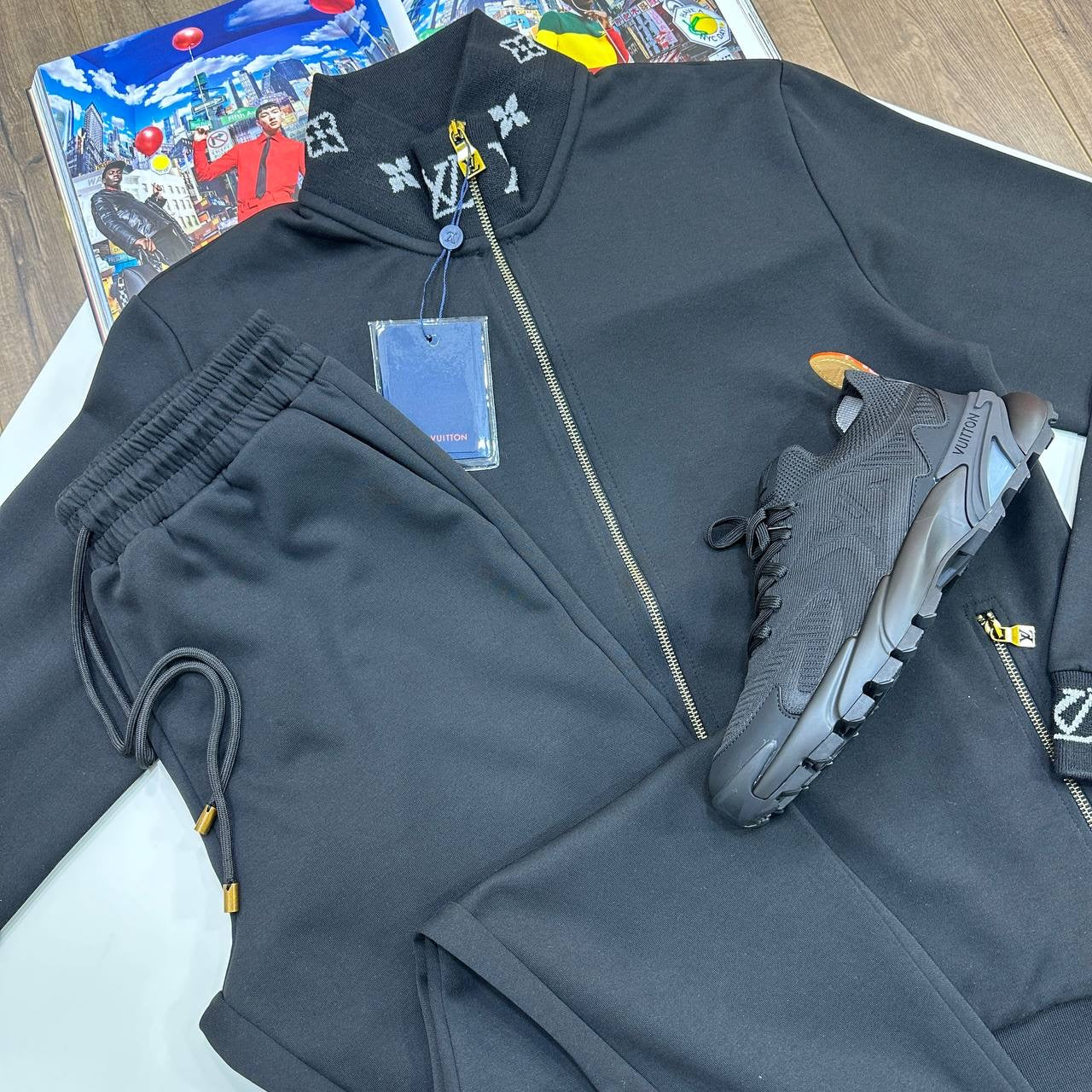 LUIS-VUITN TRACKSUIT BLACK