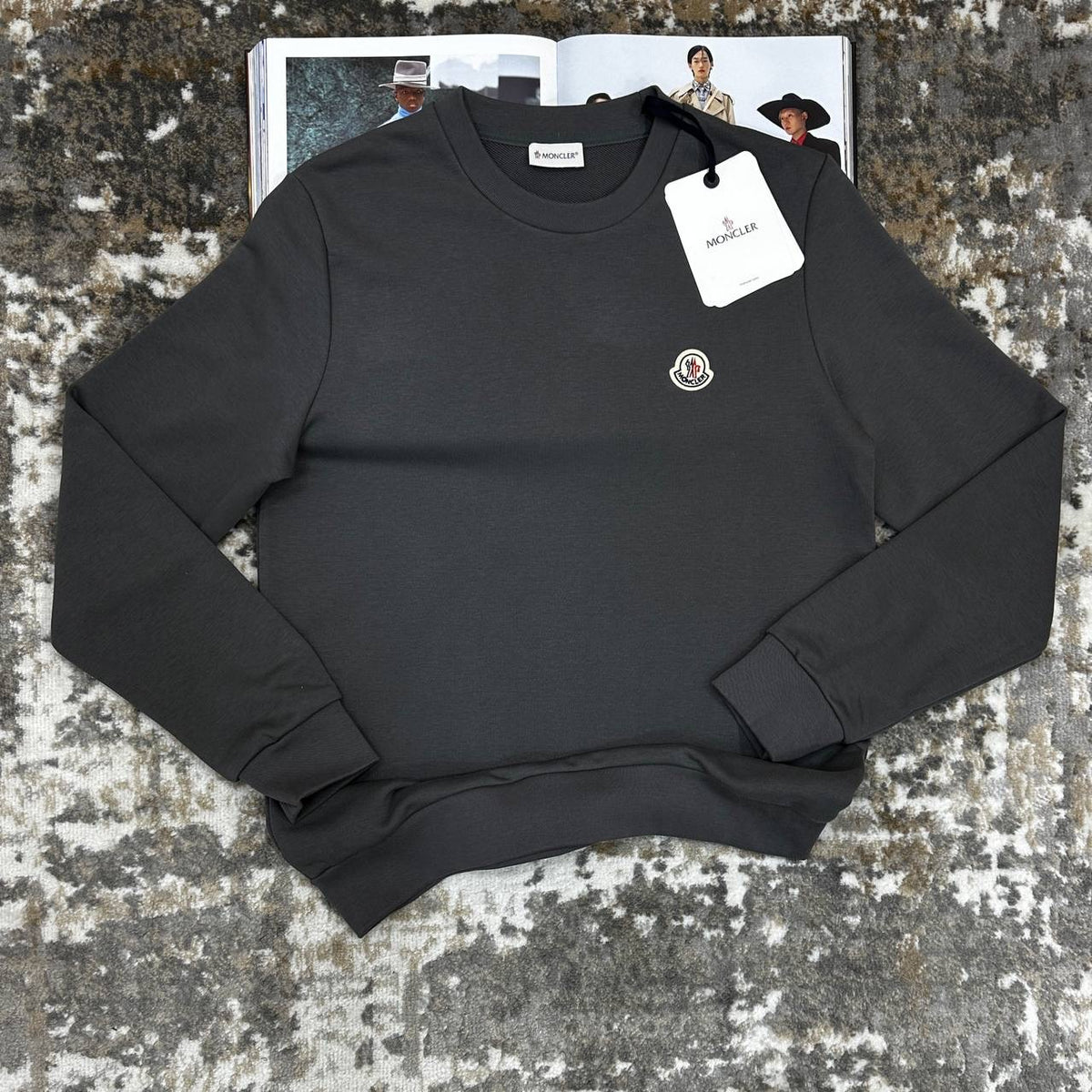 MNCLR JUMPER ROUND NECK DARK GREY