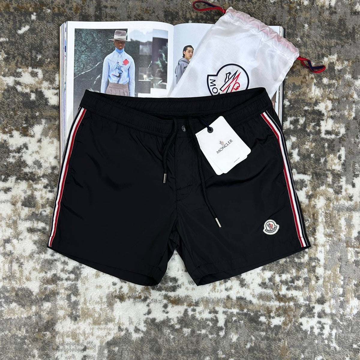 MNLR SWIM SHORTS BLACK
