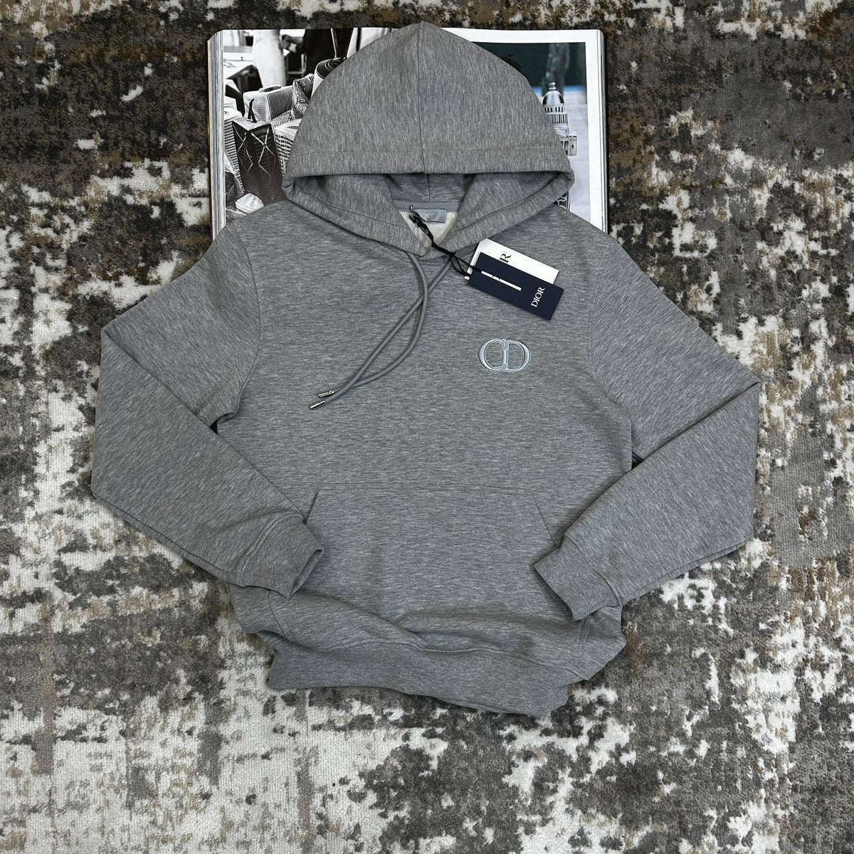 CD HOODIE-LIGHT GREY