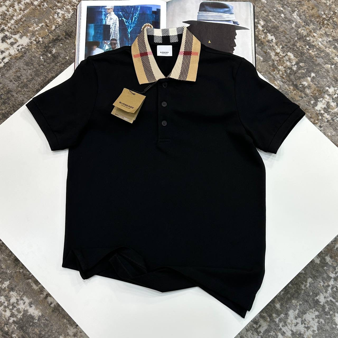 BRBURY POLO- ALL BLACK