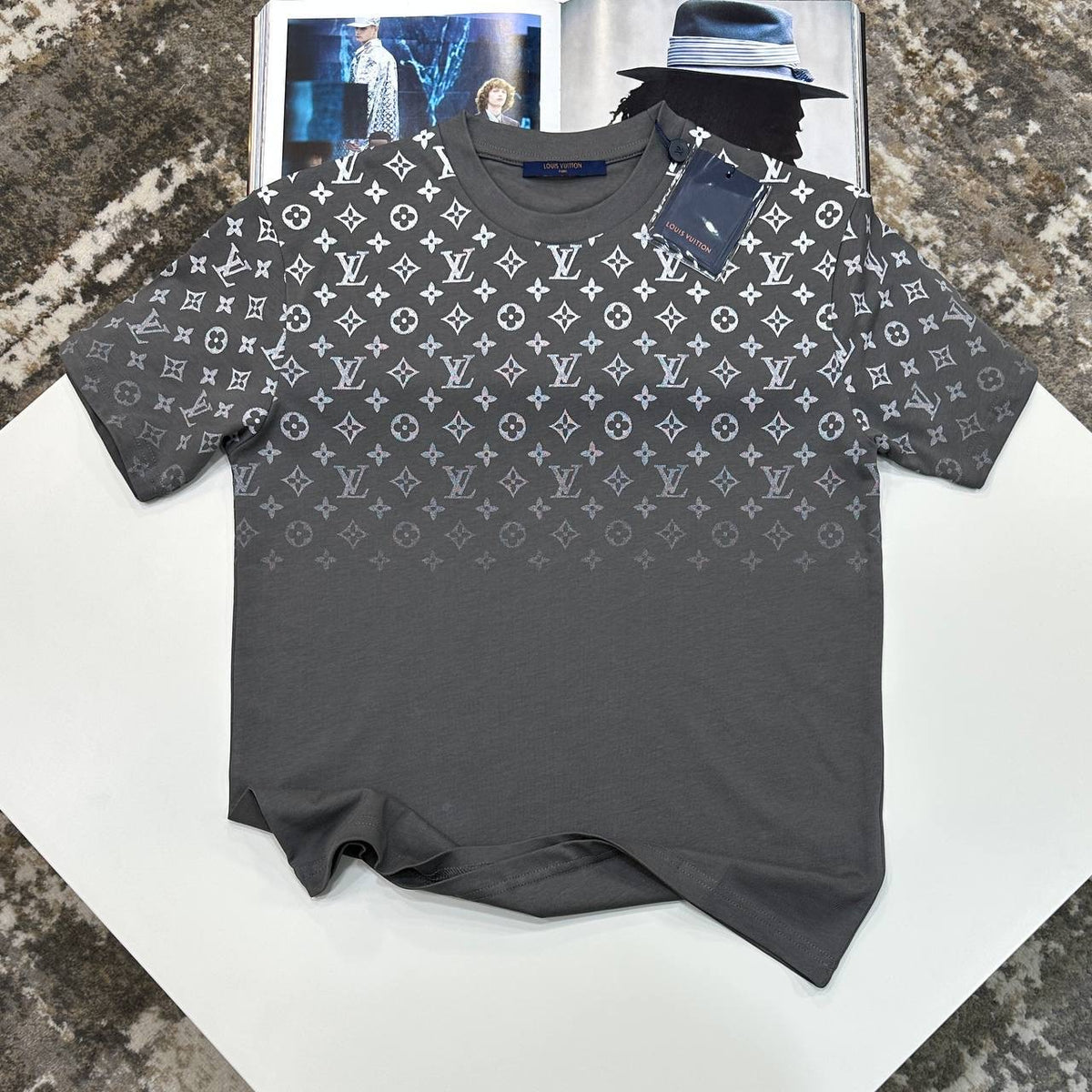 L.V SHORT SET GREY/BLACK