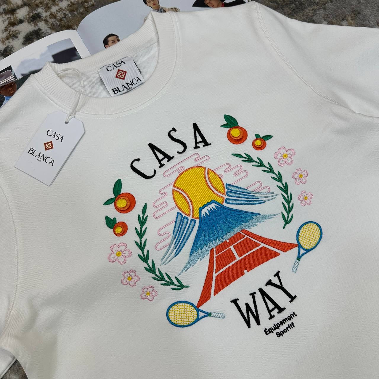 CSA BLANCA JUMPER ROUND NECK WHITE