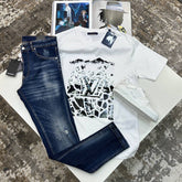 L.V FRONT BIG LOGO TSHIRT-WHITE