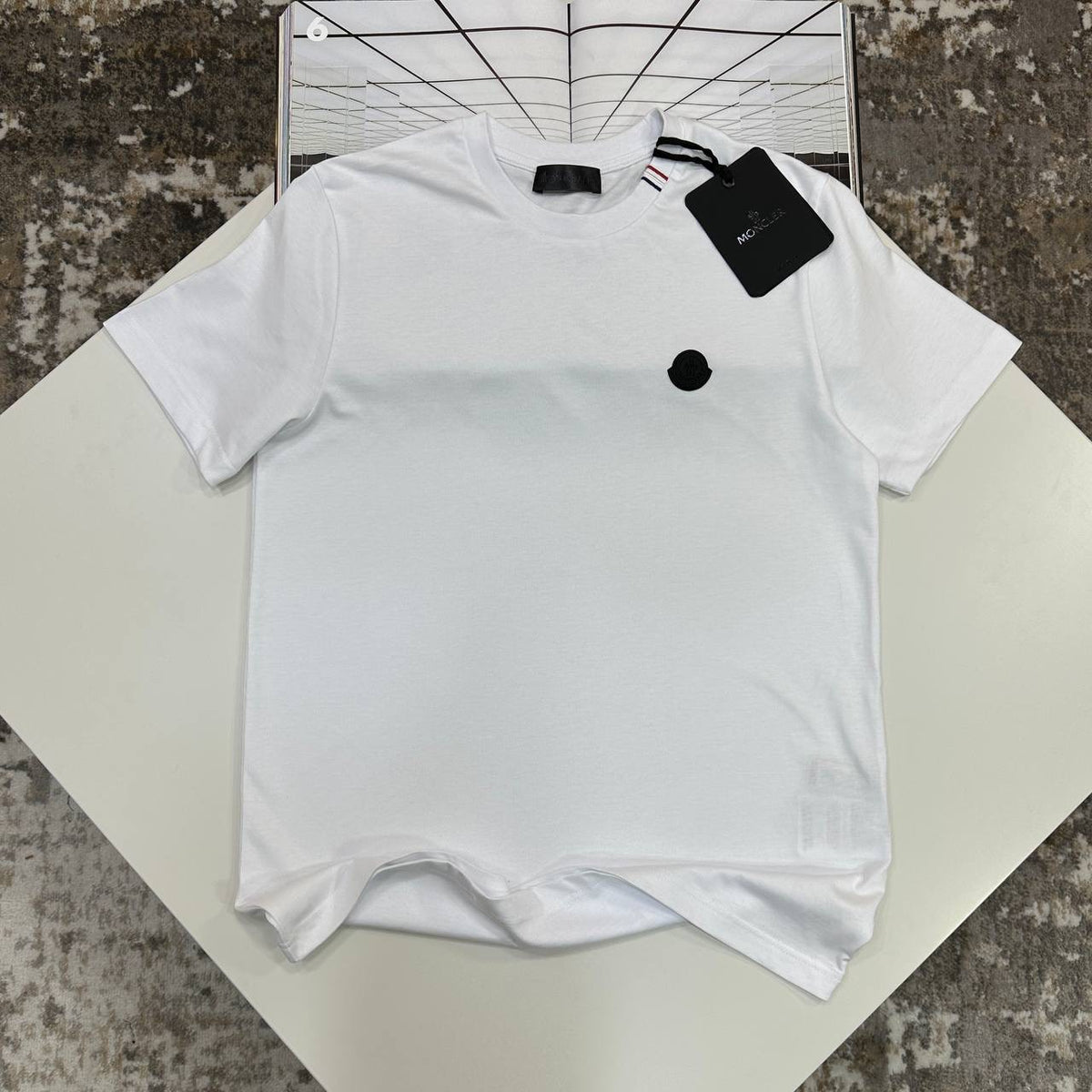 MNCLR BLACK BADGE TSHIRT-WHITE