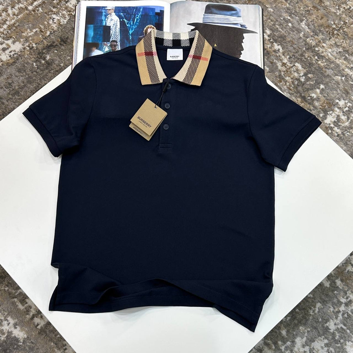 BRBURY POLO- NAVY