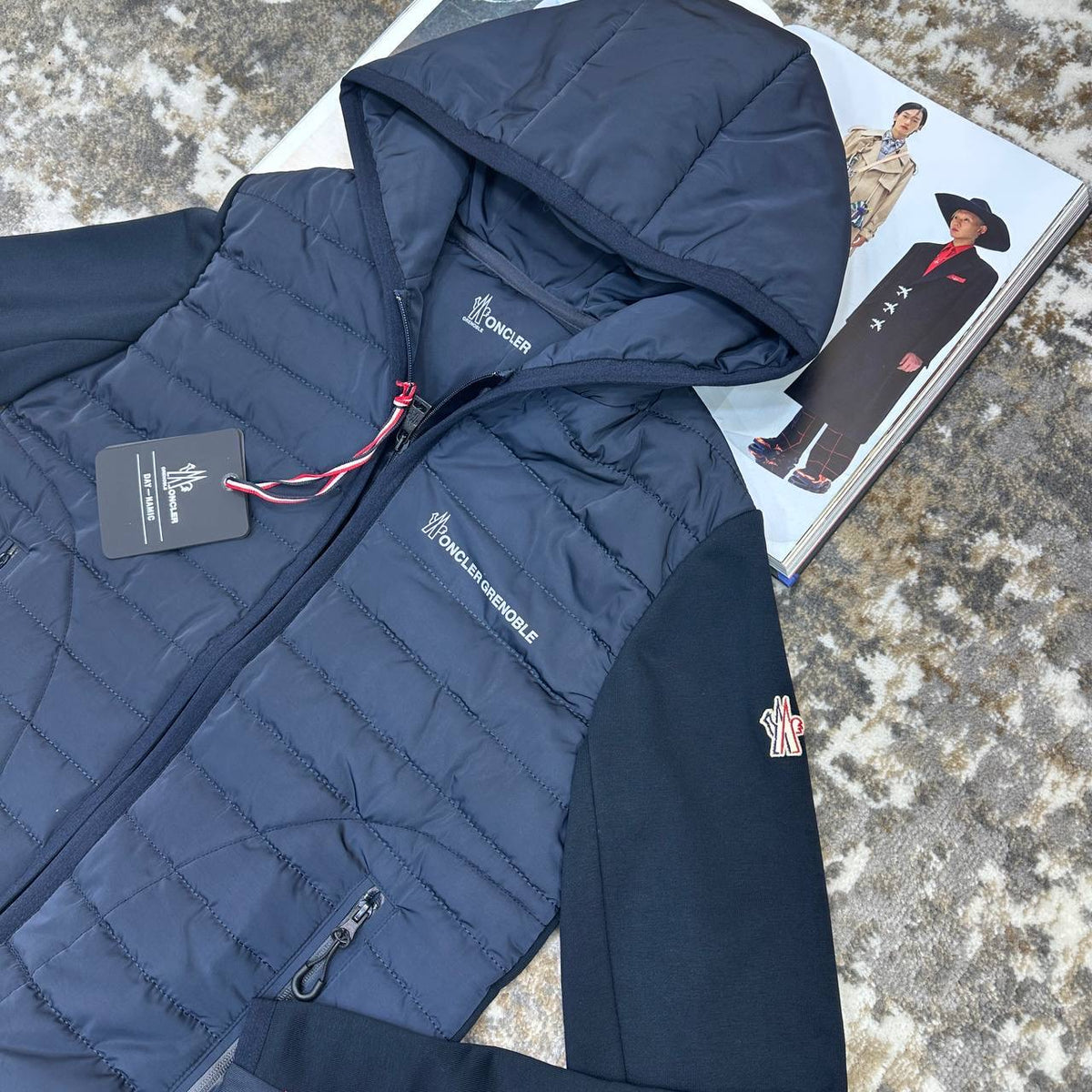MNCLR SIDE BADGE JACKET-NAVY