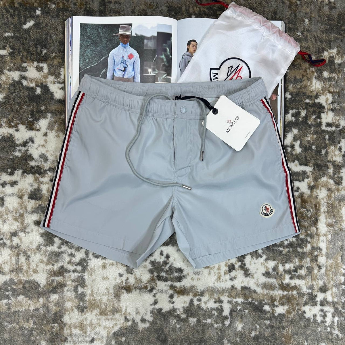 MNLR SWIM SHORTS LIGHT GREY
