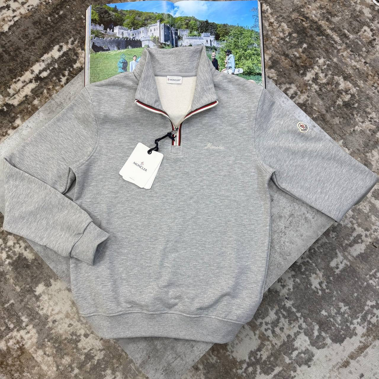 NCLR HALF-ZIP GREY
