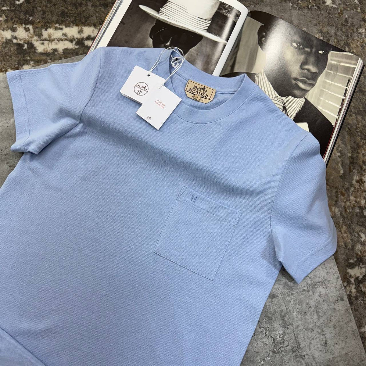 HRMS FRONT POCKET T-SHIRT LIGHTBLUE