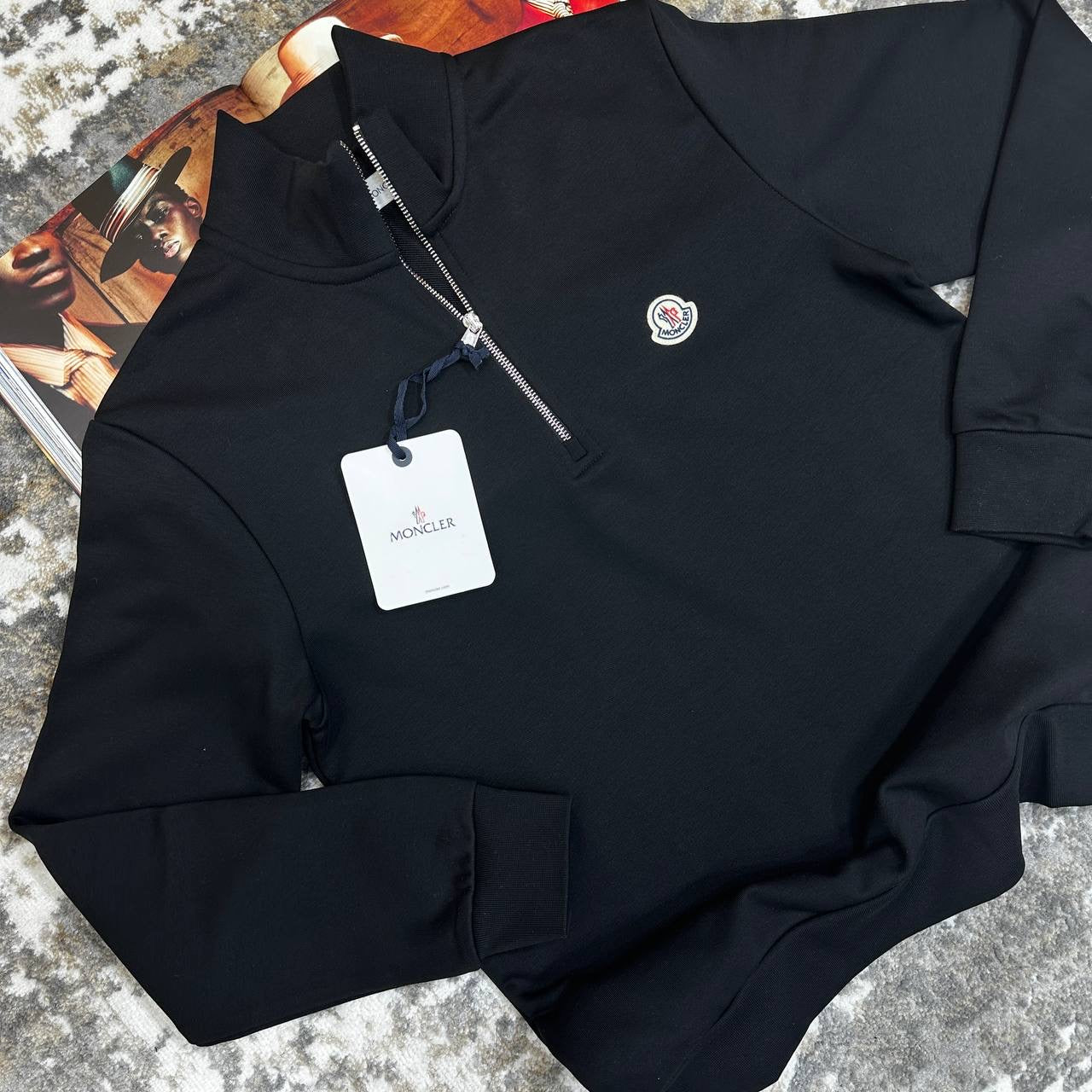 MNCLR HALF-ZIP BLACK