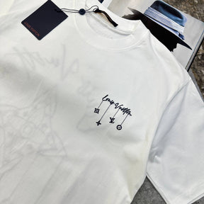 LVE BACK BIG EMBROIDERY TSHIRT-WHITE