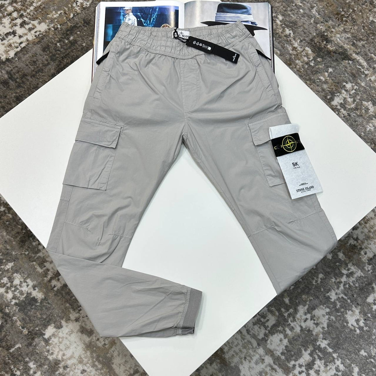 STNE CARGO PANTS-LIGHTGREY