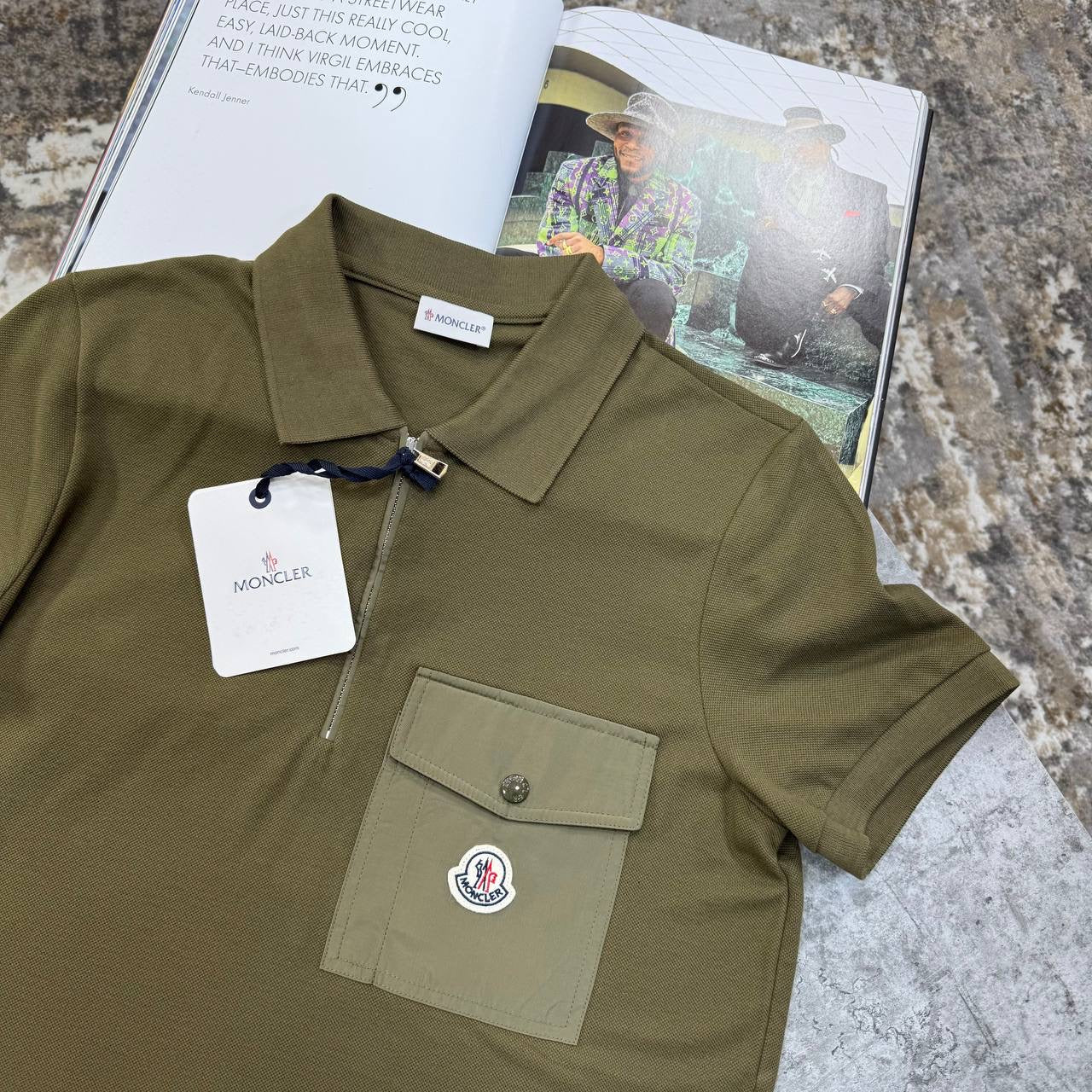 NCLR FRONT POCKET POLO- KHAKHI