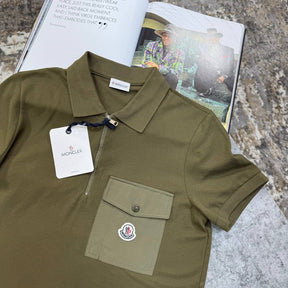 NCLR FRONT POCKET POLO- KHAKHI