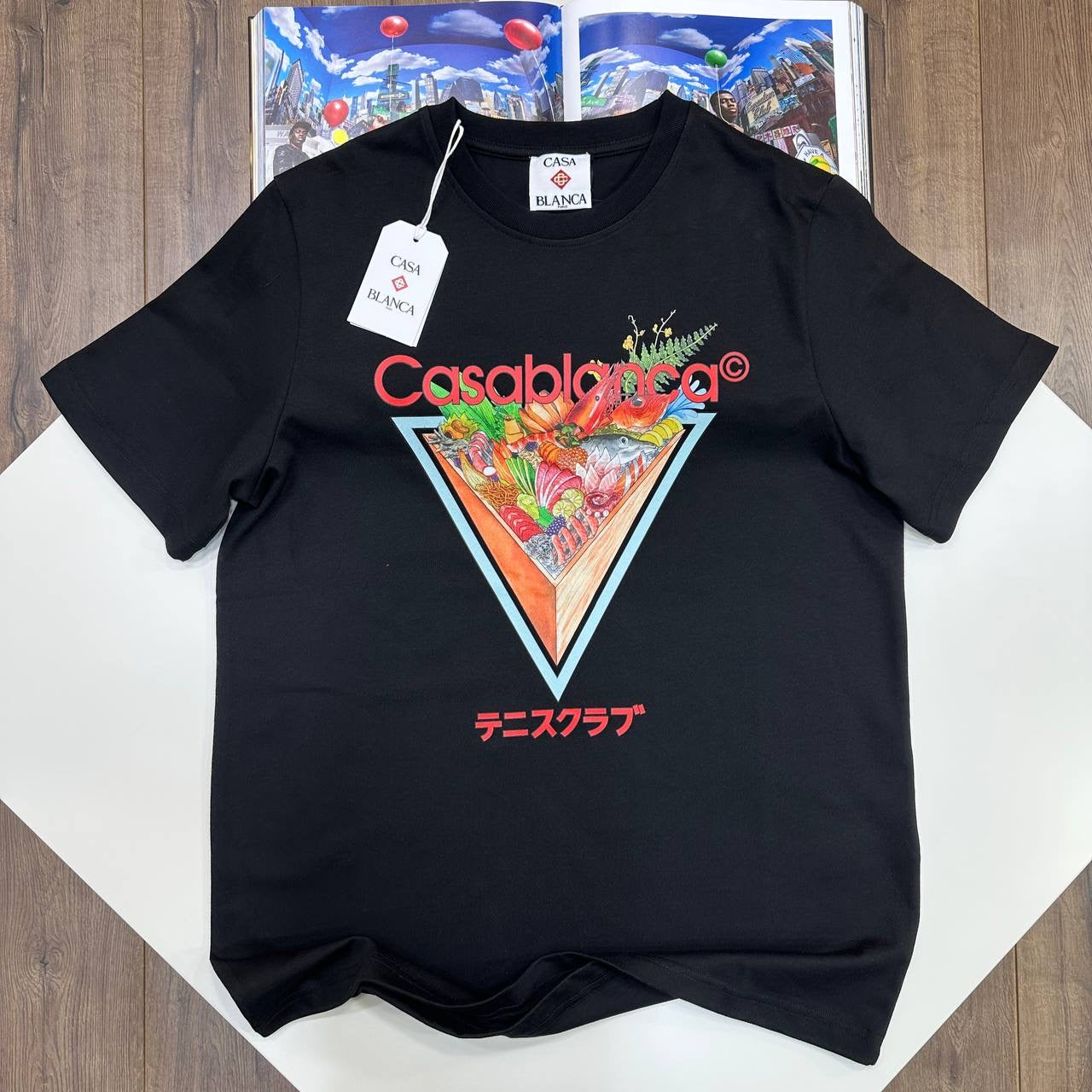 CASA BLNCA TSHIRT-BLACK