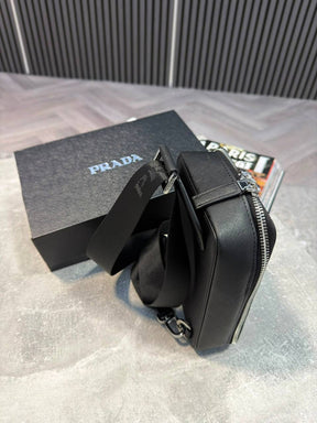 BRIQUE SAFFIANO MENS BAG BLACK