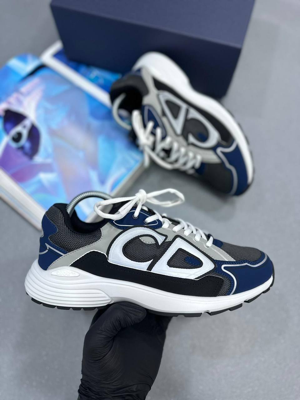 B30 TRAINER-GREY&BLUE