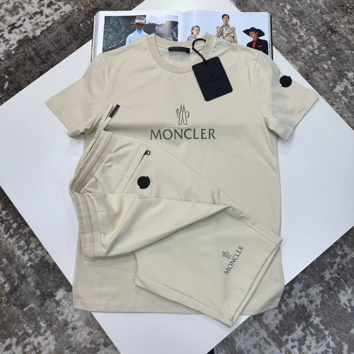 NCLR SHORT SET ALL BEIGE