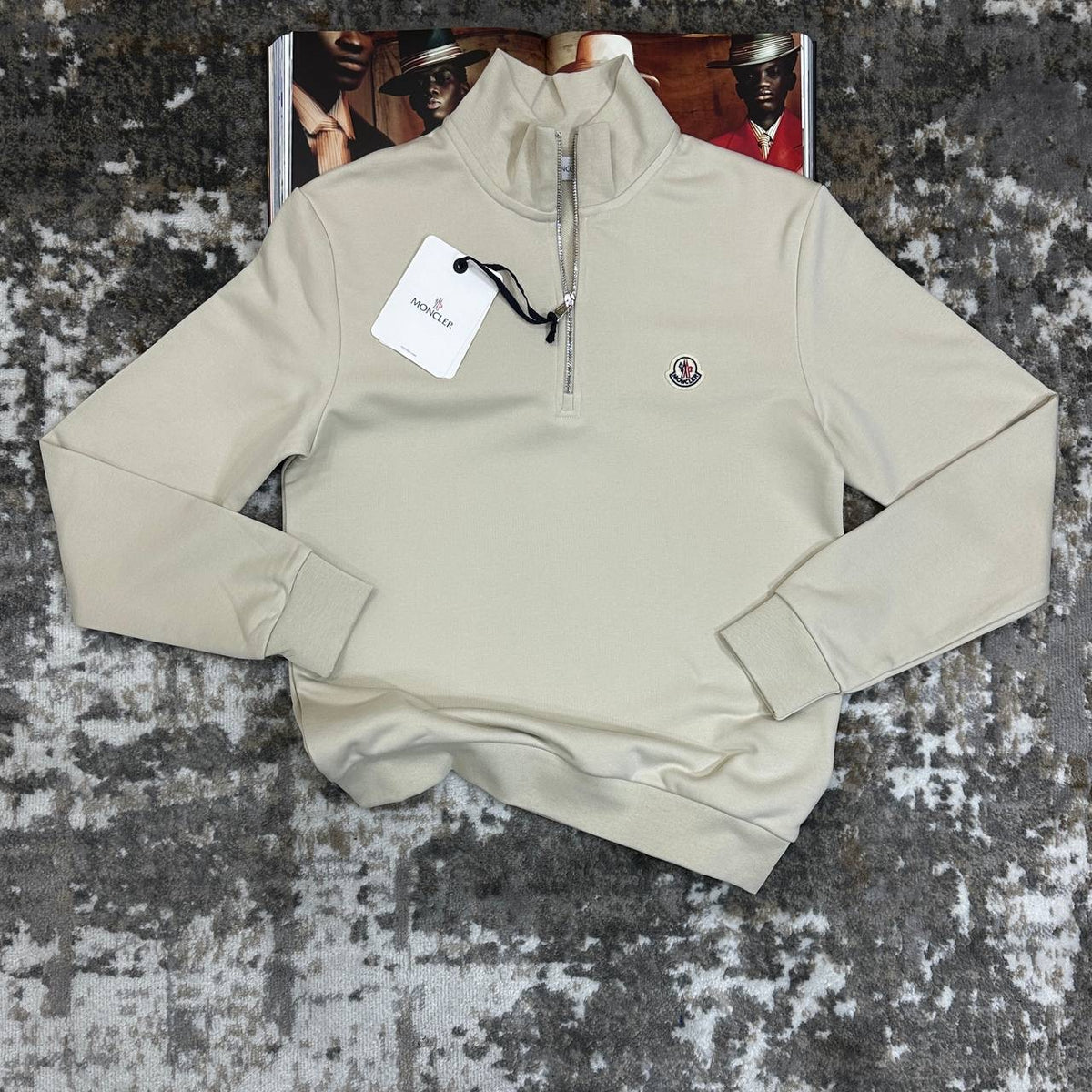 MNCLR HALF-ZIP CREAM