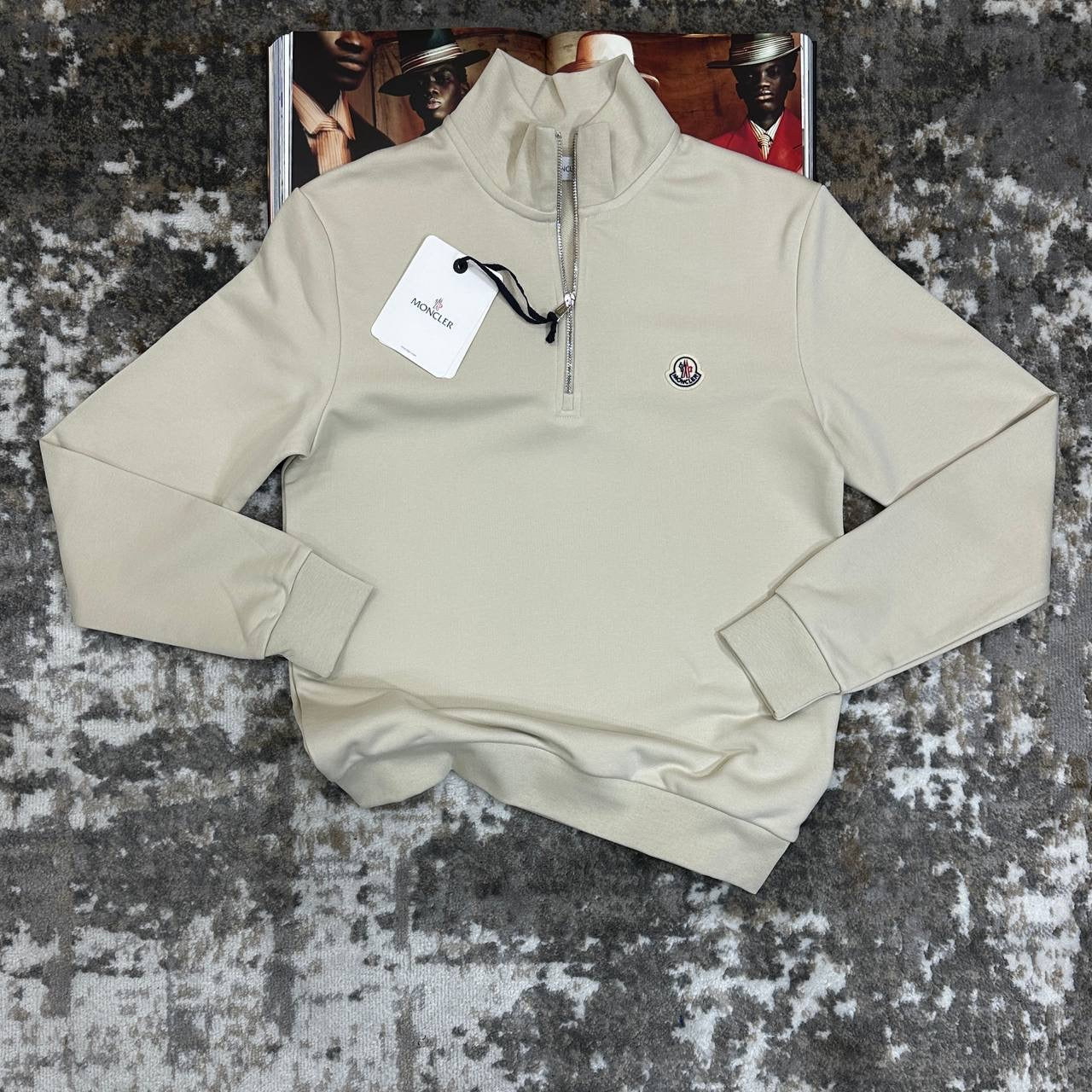 MNCLR HALF-ZIP CREAM