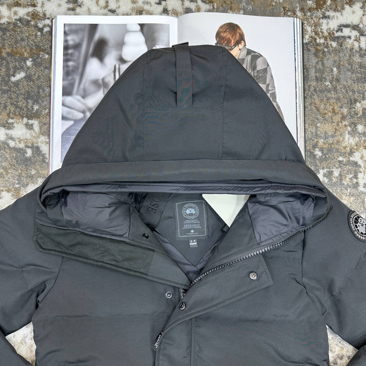 CANDA GOOSE MACMILLAN 
WITH DUCK DOWN FUR - BLACK