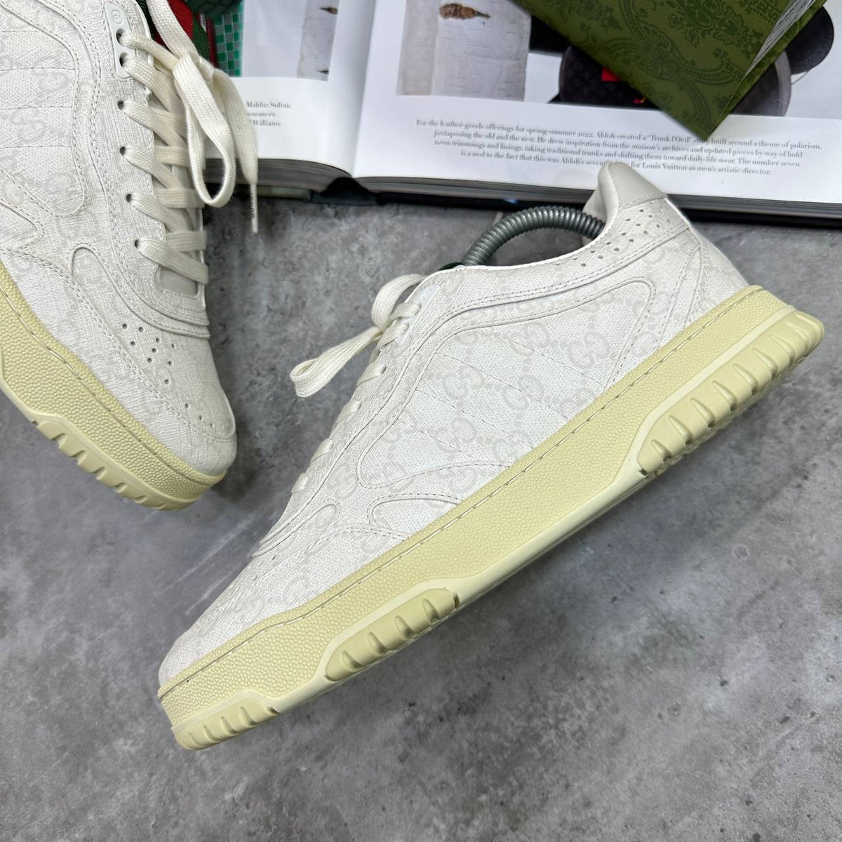 GUCI TRAINER WHITE|OFFWHITE