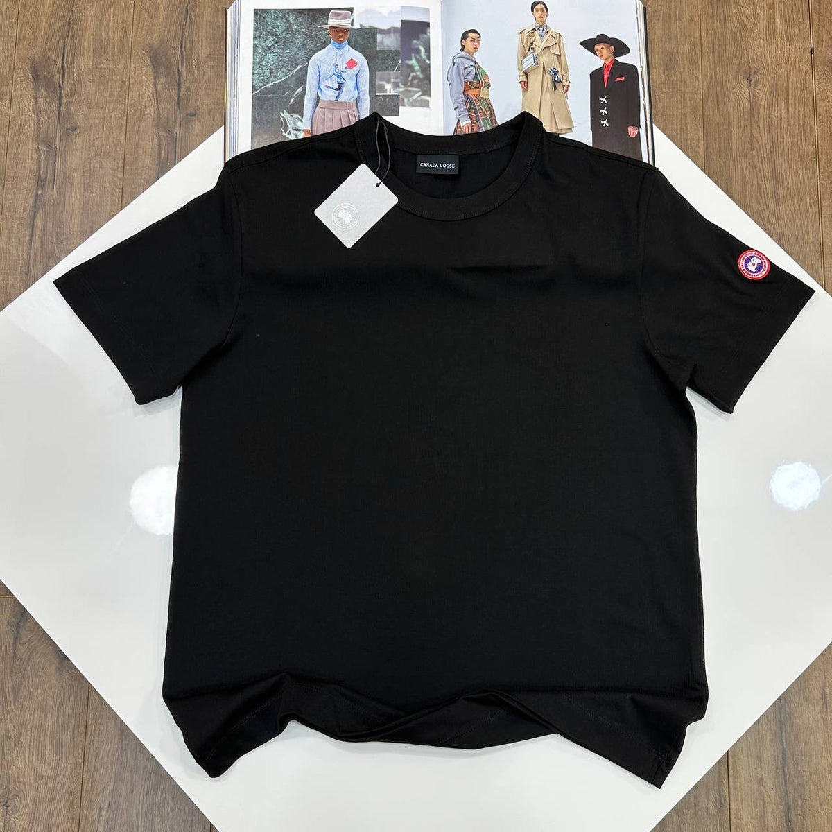 CG SIDE BADGE TSHIRT-BLACK