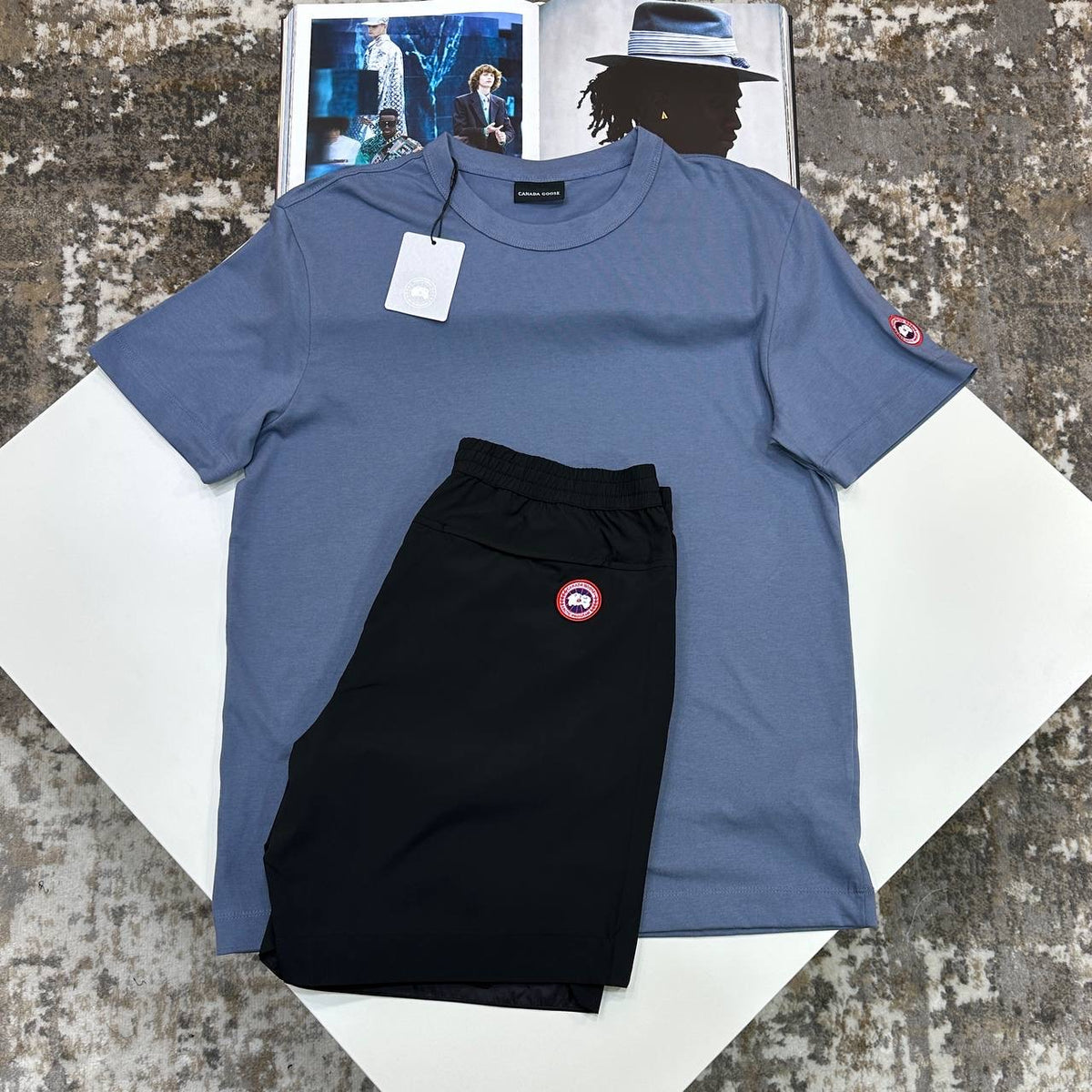 C.G SHORT SET BLUE/BLACK